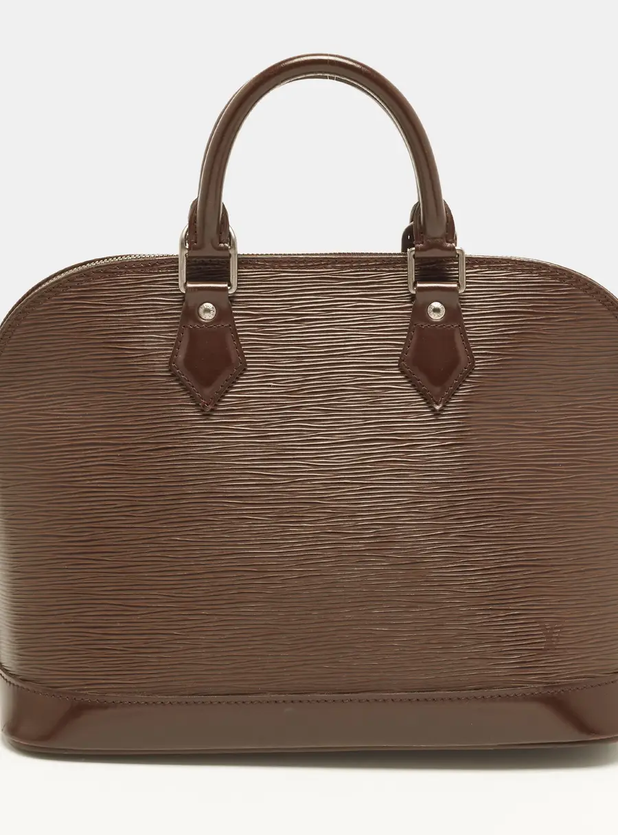 Louis Vuitton Alma PM Moka Epi Leather Bag
