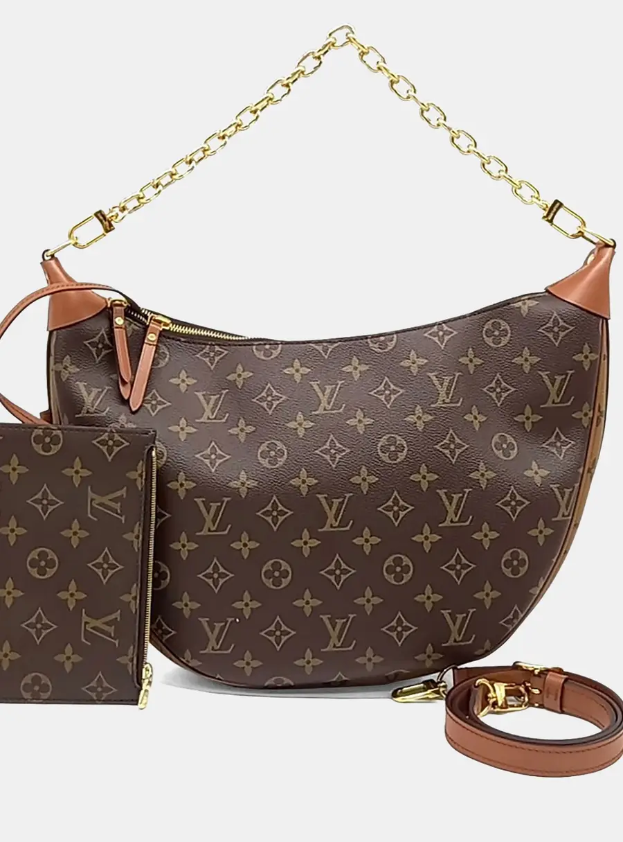 Louis Vuitton Brown PVC Loop Hobo Bag