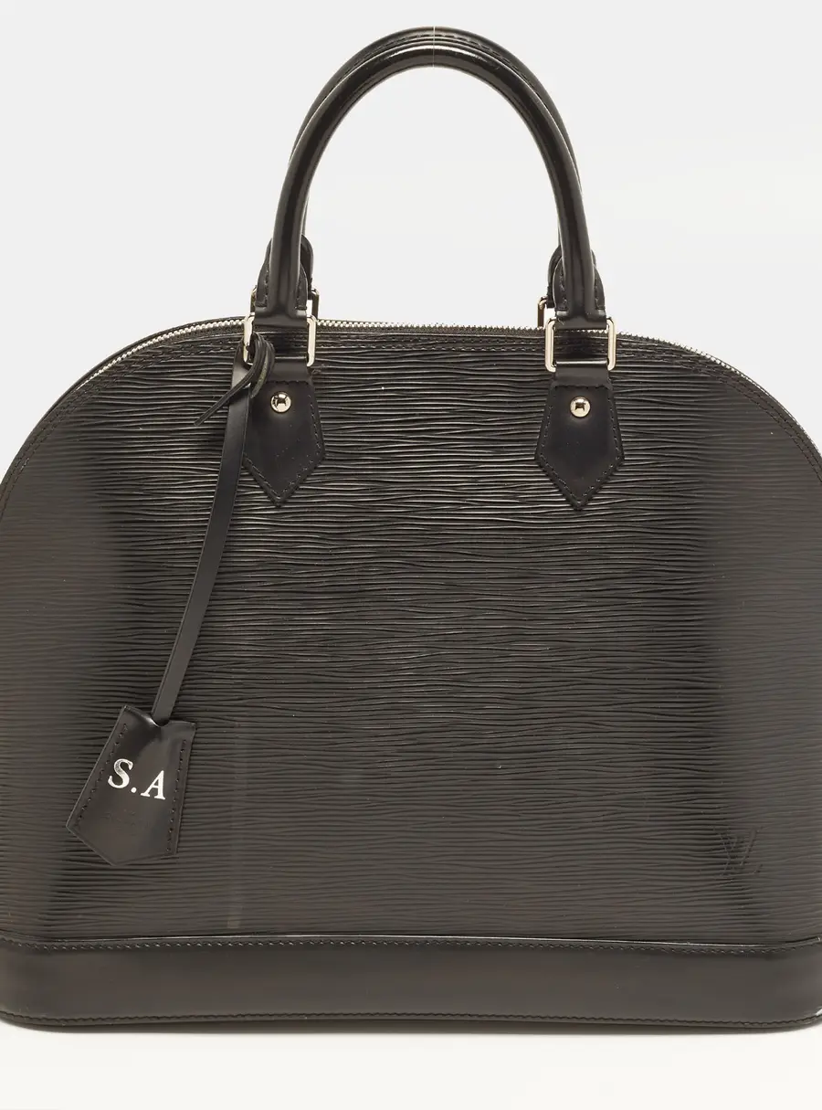 Louis Vuitton Alma MM Black Epi Leather Bag
