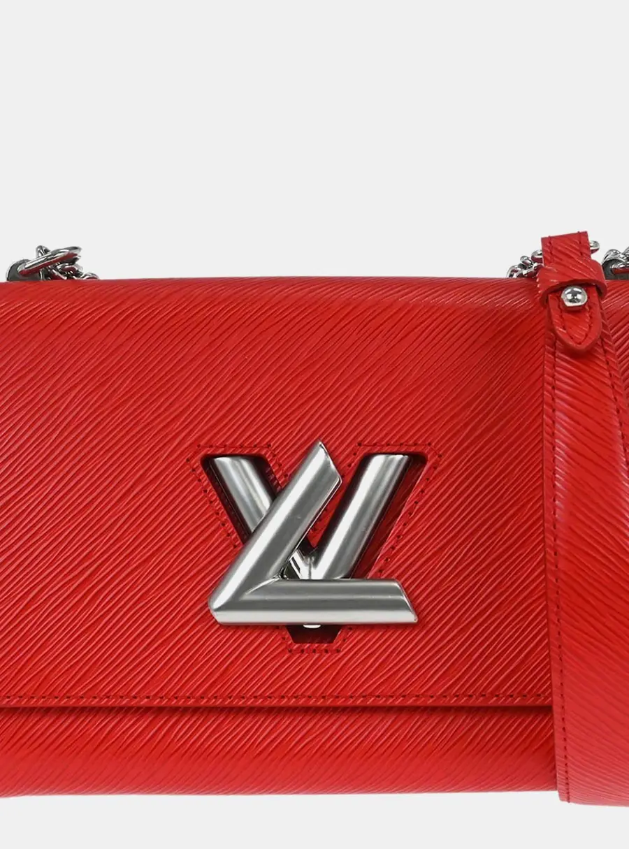 Louis Vuitton Twist MM Red Epi Grained Cowhide Leather Shoulder Bag