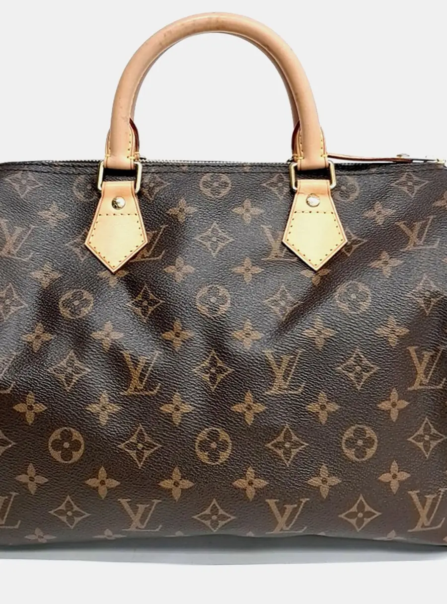 Louis Vuitton Brown PVC Monogram Speedy 30 M41526