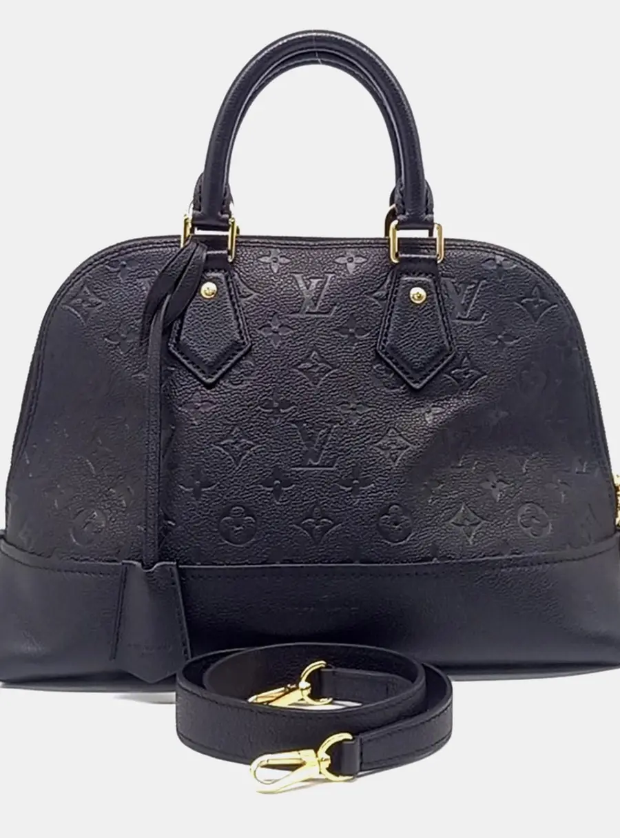 Louis Vuitton Black Leather Empreinte Neo Alma PM