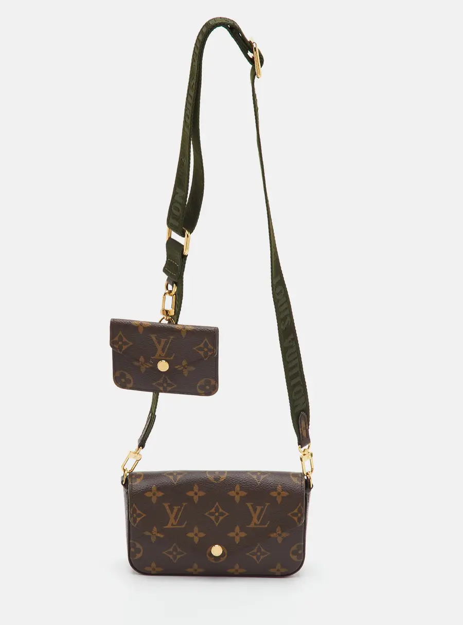 Louis Vuitton F&eacute;licie Strap & Go Monogram Canvas Bag