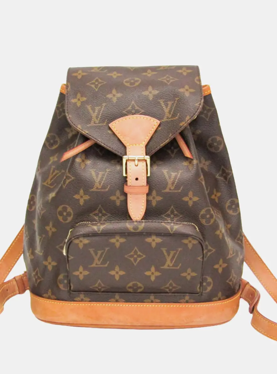 Louis Vuitton Montsouris MM Brown Monogram Canvas Backpack Bag