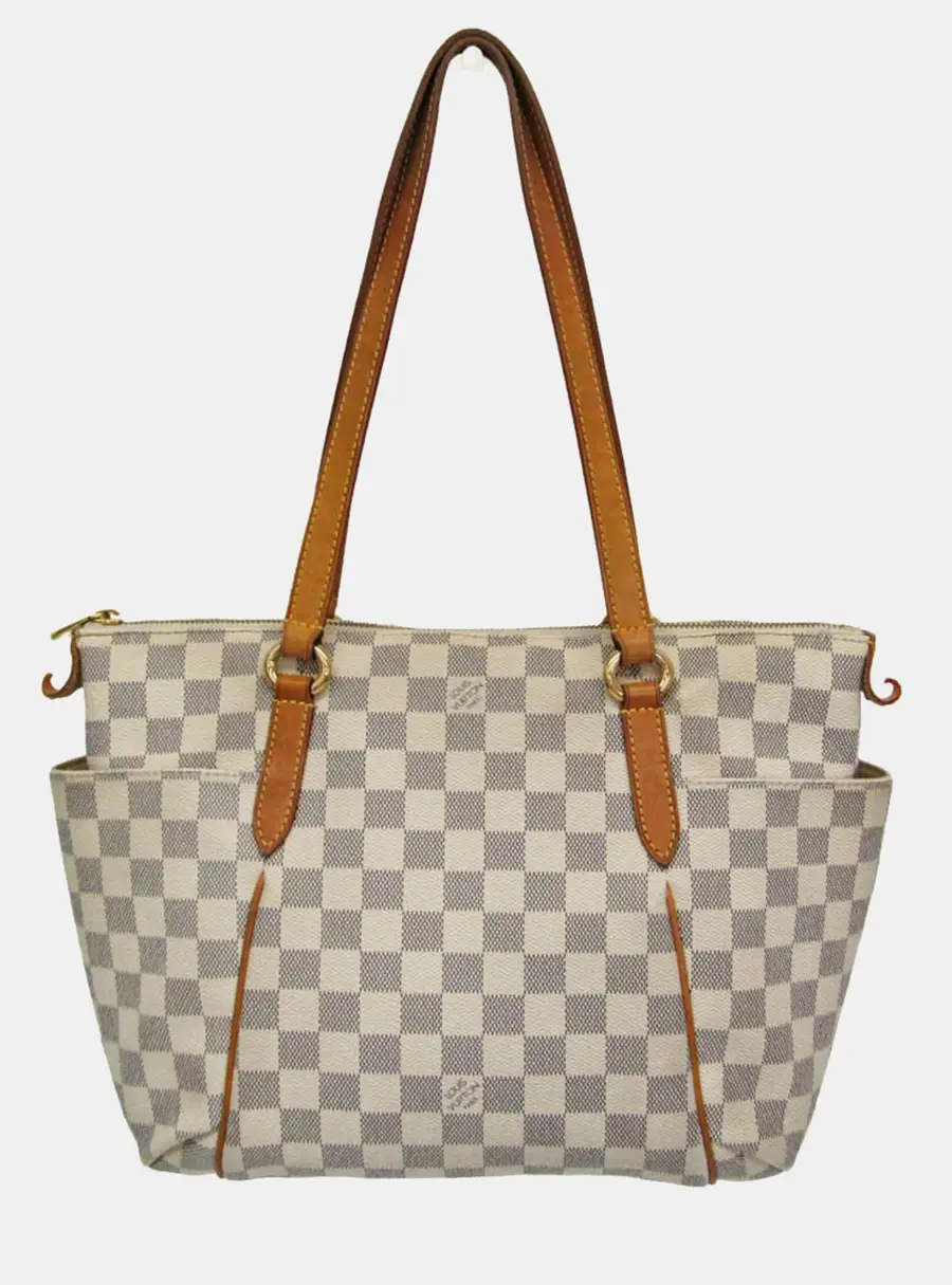Louis Vuitton Totally PM Damier Azur White Damier Azur Coated Canvas Tote Bag