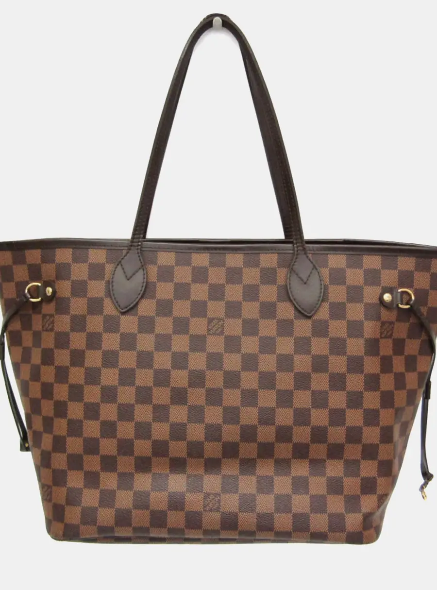 Louis Vuitton Neverfull MM Brown Damier Ebene Canvas Tote Bag