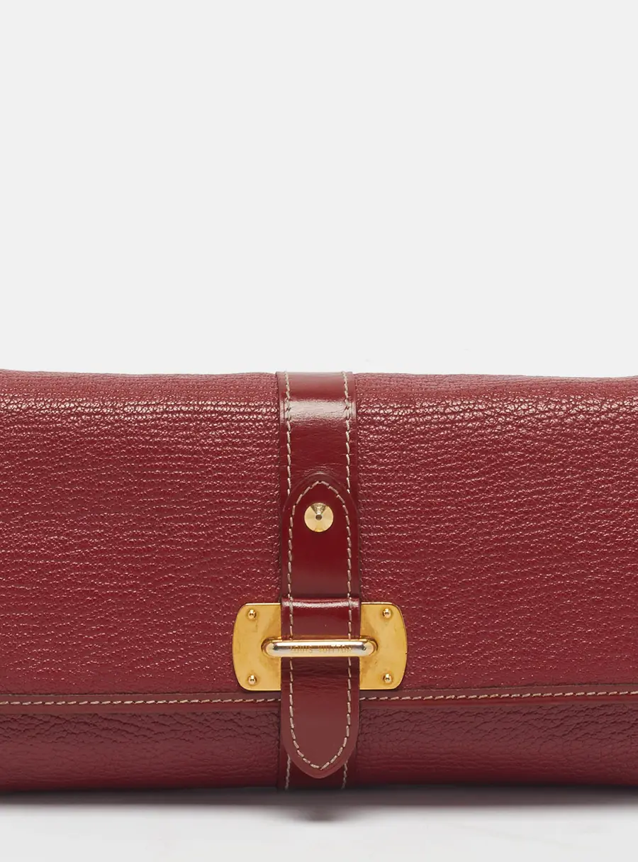 Louis Vuitton Le Favori Red Suhali Leather Wallet