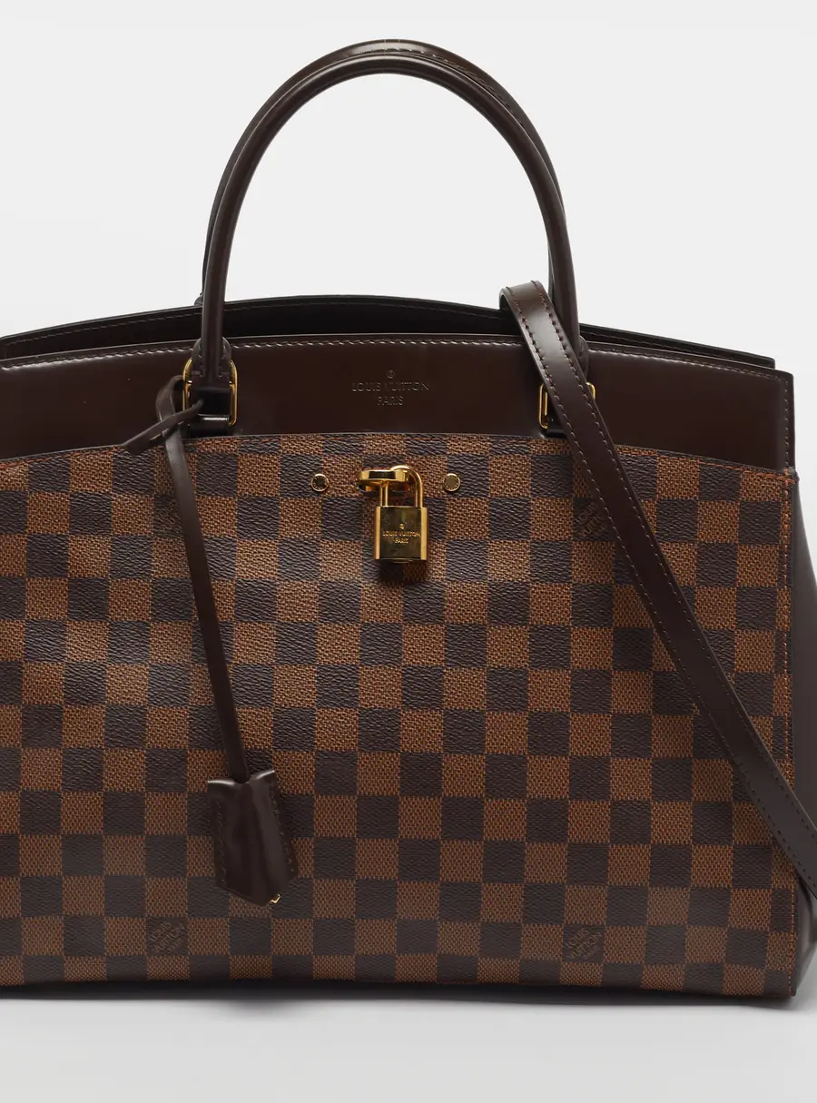 Louis Vuitton Rivoli MM Damier Ebene Canvas Bag
