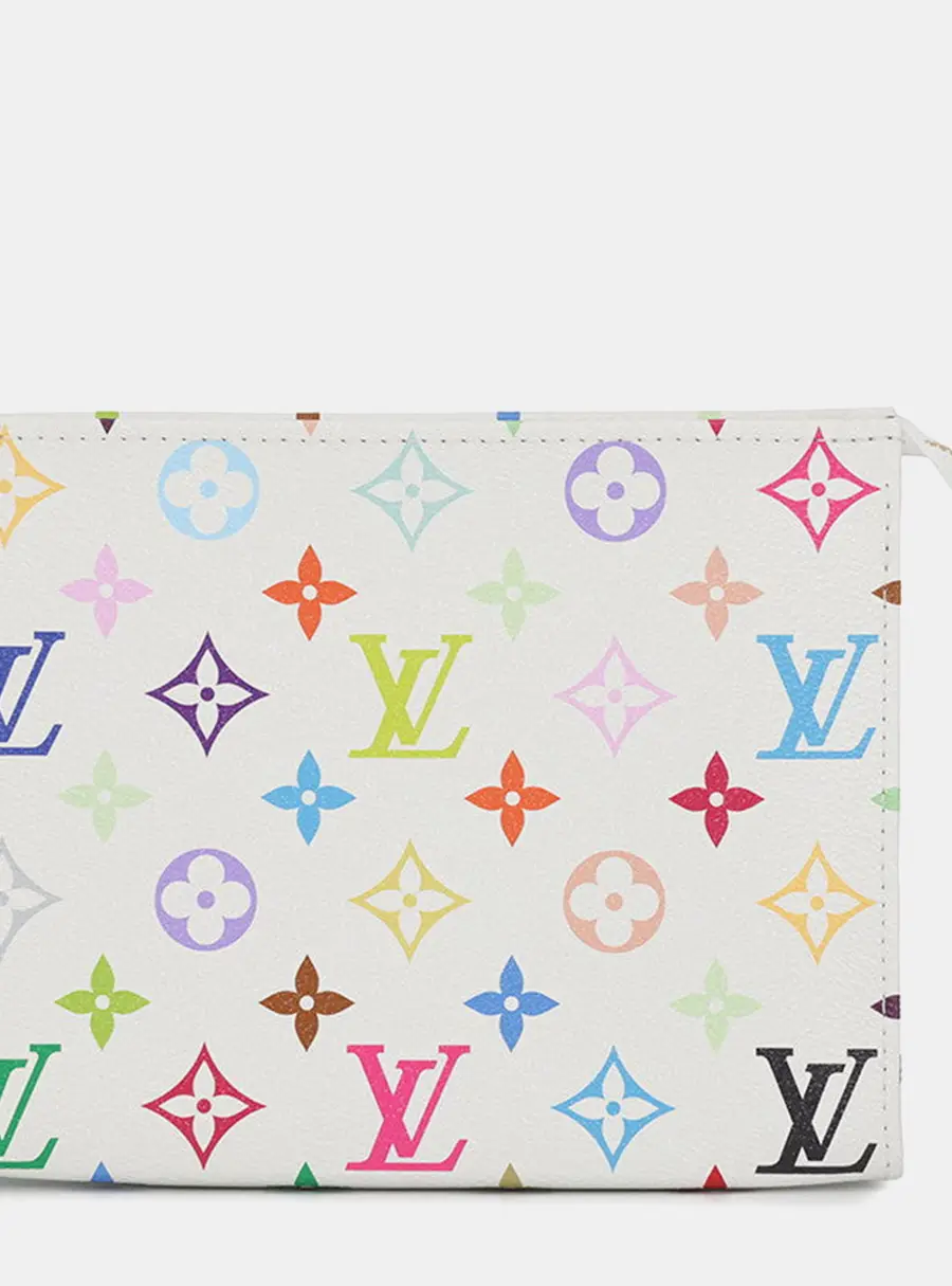 Louis Vuitton Lvxtm Toiletry Pouch White/Multicolor Monogram Multicolor Size 19