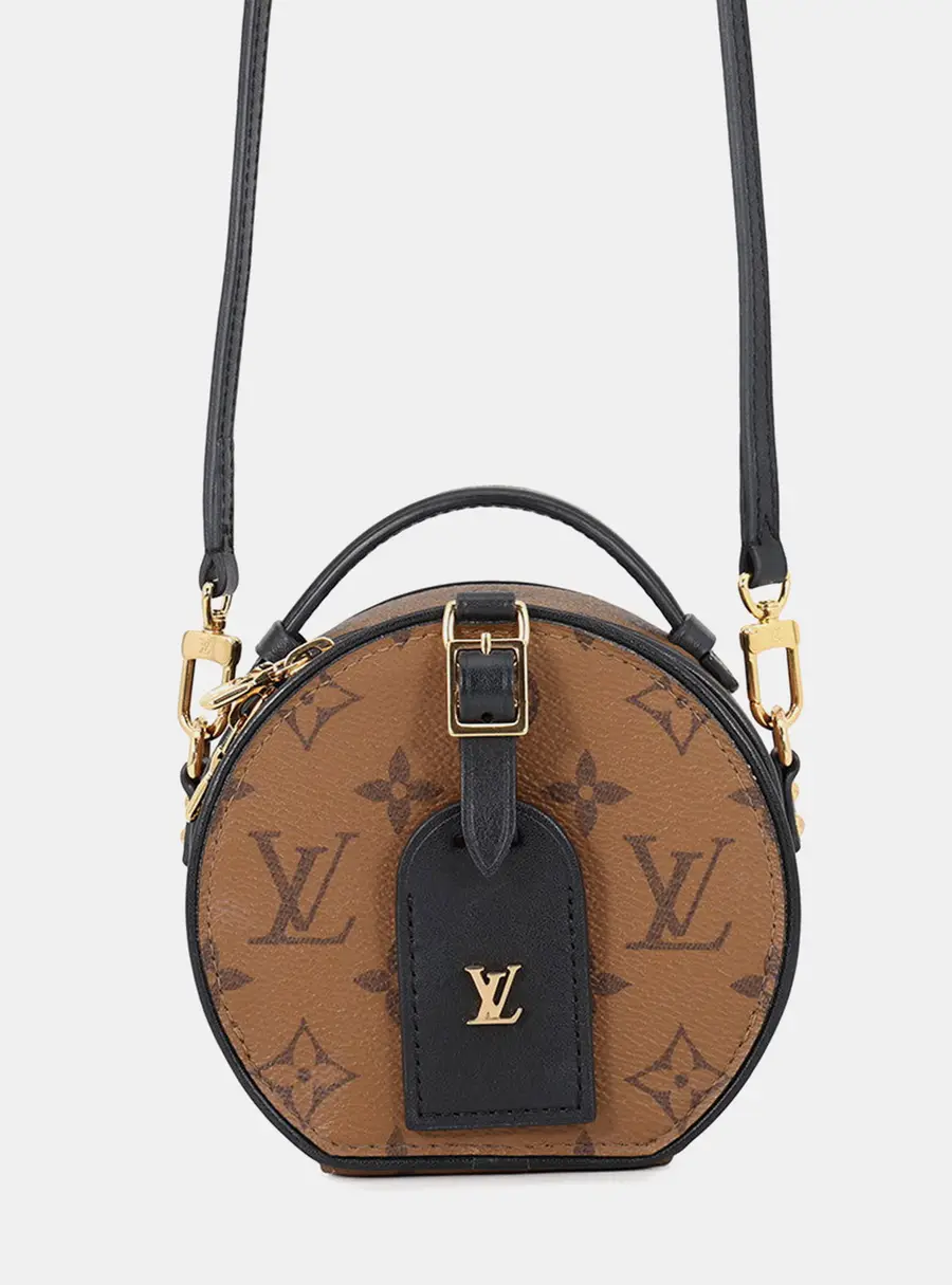 Louis Vuitton Mini Boite Chapeau Beige Monogram Reverse Canvas