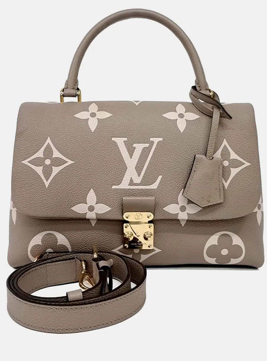 Louis Vuitton Beige Leather Empreinte Madeleine MM