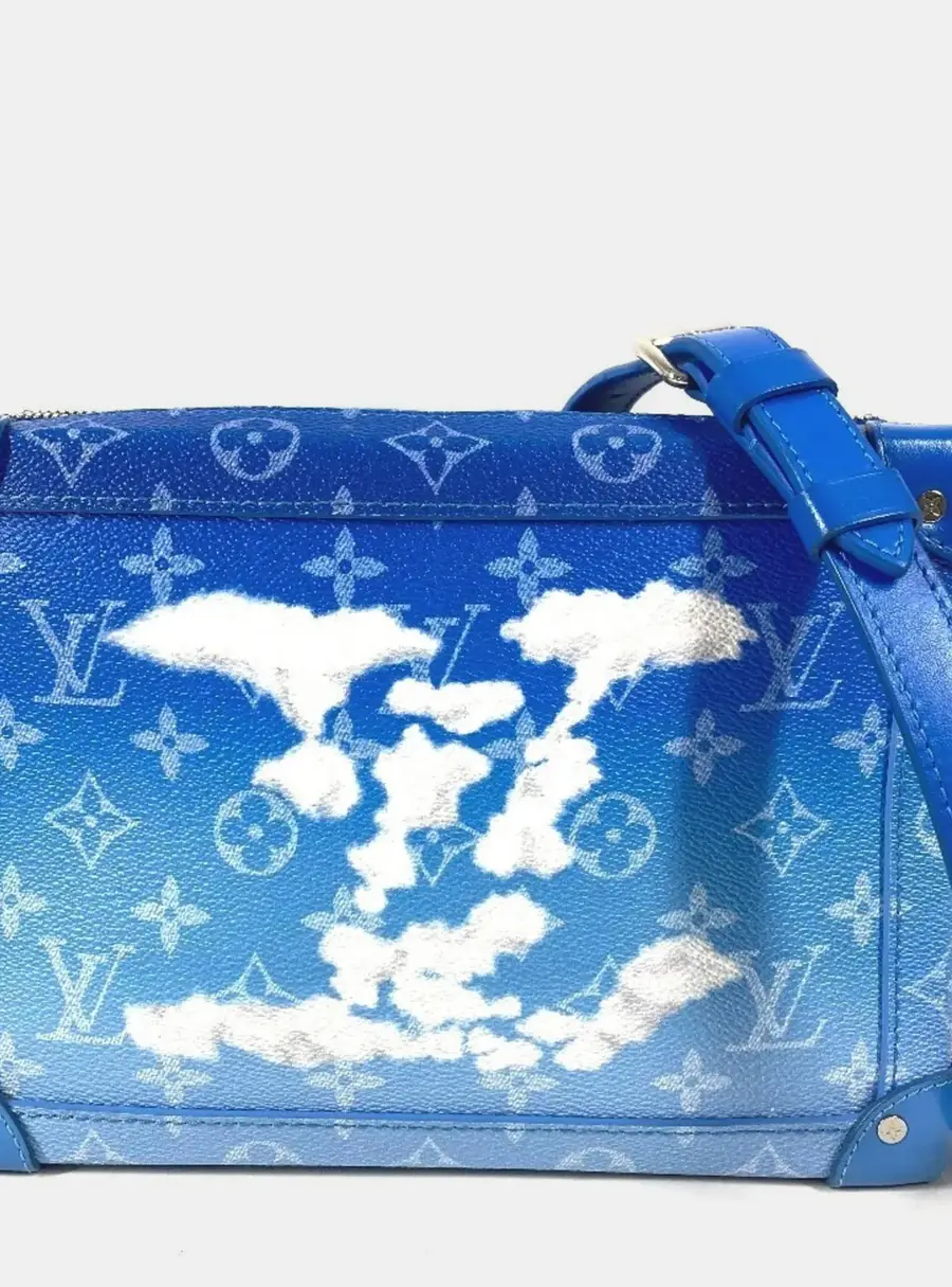 Louis Vuitton Monogram Clouds Soft Trunk Blue Monogram Canvas Crossbody Bag