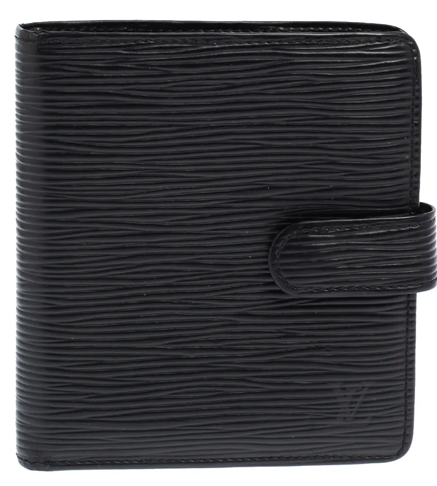 Louis Vuitton Black Epi Leather Compact Wallet