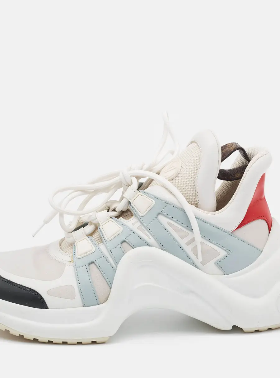 Louis Vuitton Archlight Size 39 Multicolor Fabric and Leather Lace Up Sneakers