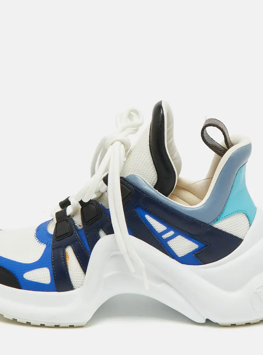 Louis Vuitton Archlight Size 37 Multicolor Canvas and Mesh Lace Up Sneakers