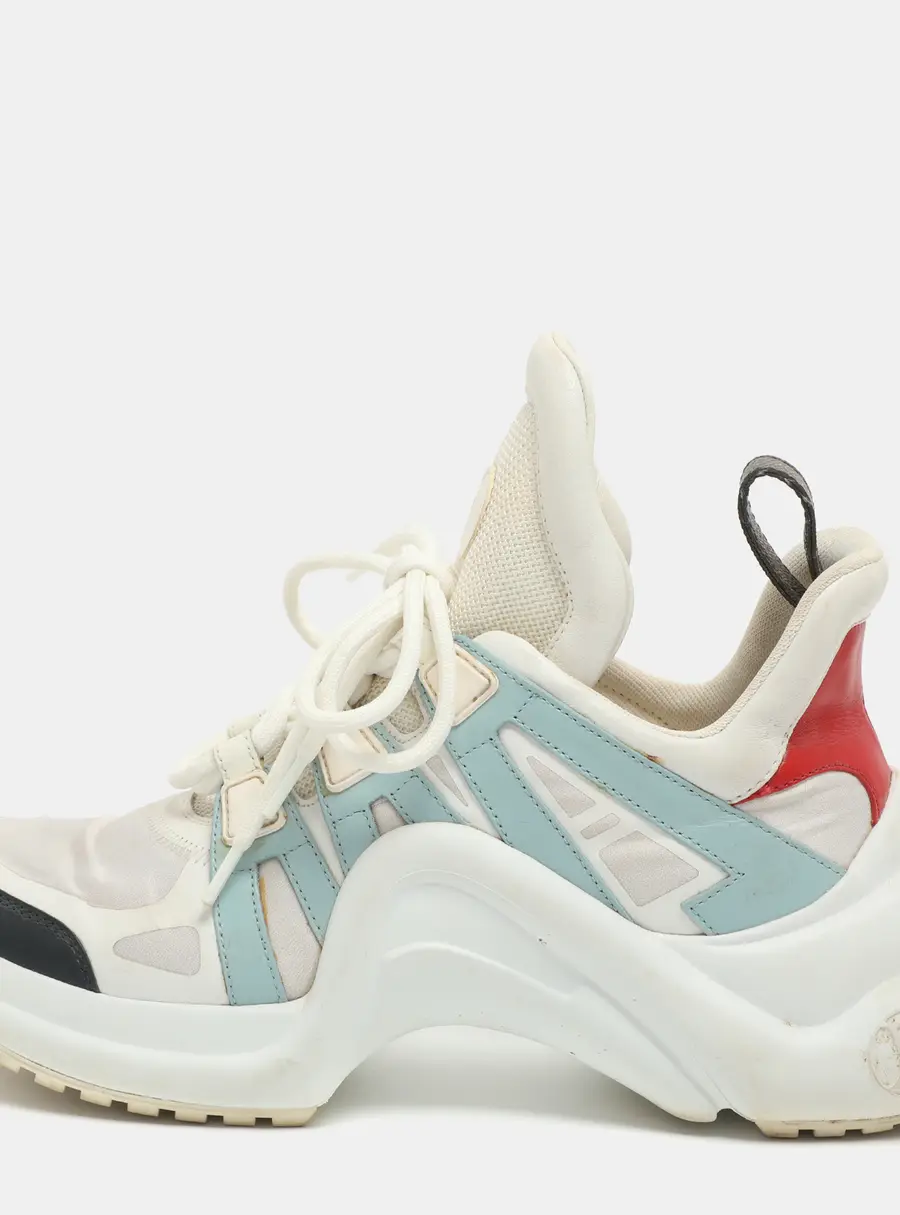 Louis Vuitton Archlight Size 37 Multicolor Leather and Neoprene Low Top Sneakers