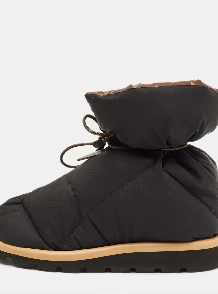 Louis Vuitton Pillow Size 36 Black/Green Nylon Ankle Length Boots