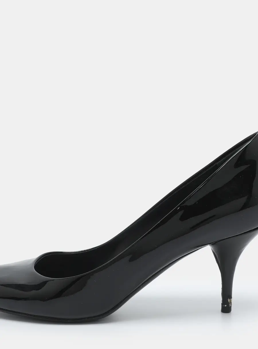 Louis Vuitton Oh Really! Size 41 Black Patent Leather Pumps