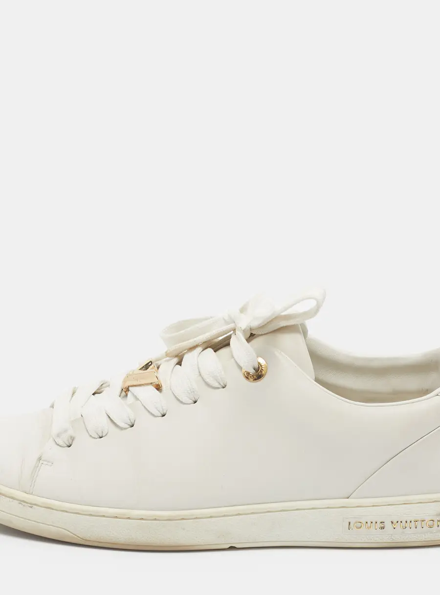 Louis Vuitton Frontrow Size 40 White Leather Lace Up Sneakers