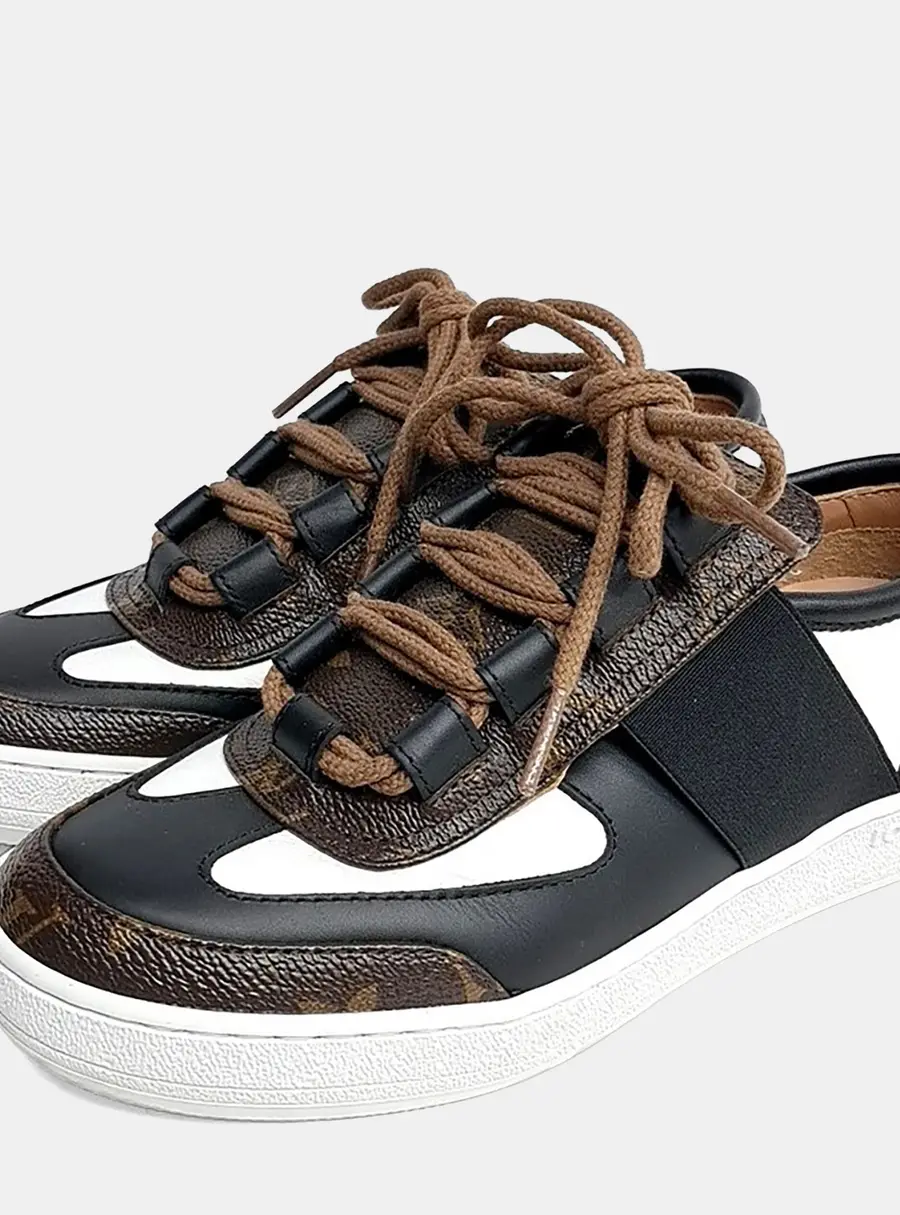 Louis Vuitton Lou Black, Brown, White Canvas Sneakers EU 35.5