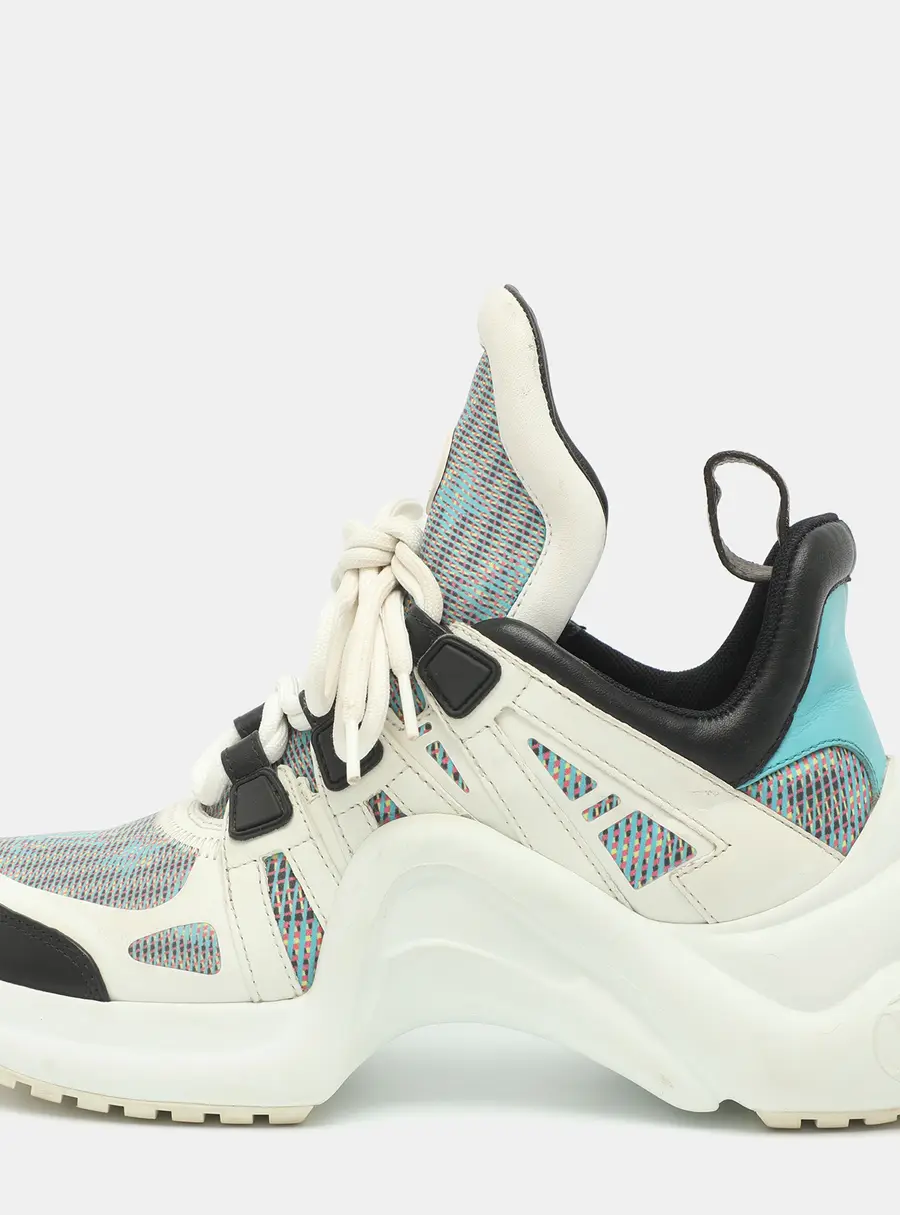Louis Vuitton Archlight Size 36.5 Multicolor Fabric and Leather Low Top Sneakers