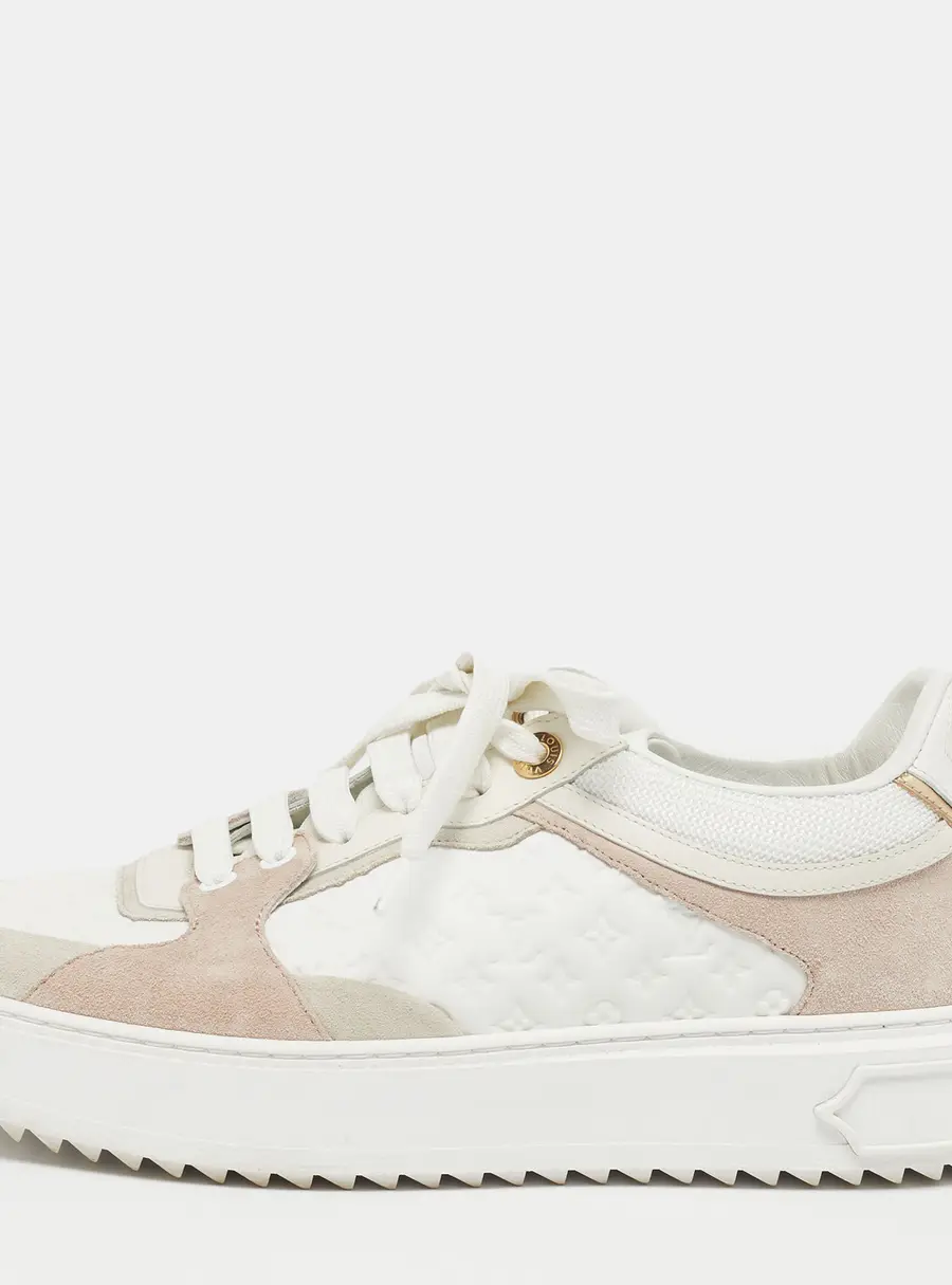 Louis Vuitton Time Out Size 39 Multicolor Suede and Monogram Leather Low Top Sneakers
