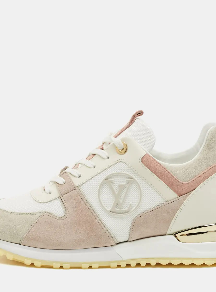 Louis Vuitton Run Away Size 39.5 Multicolor Suede and Mesh Low Top Sneakers
