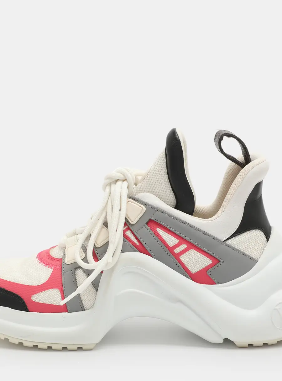 Louis Vuitton Archlight Size 38 Multicolor Mesh and Leather Sneakers