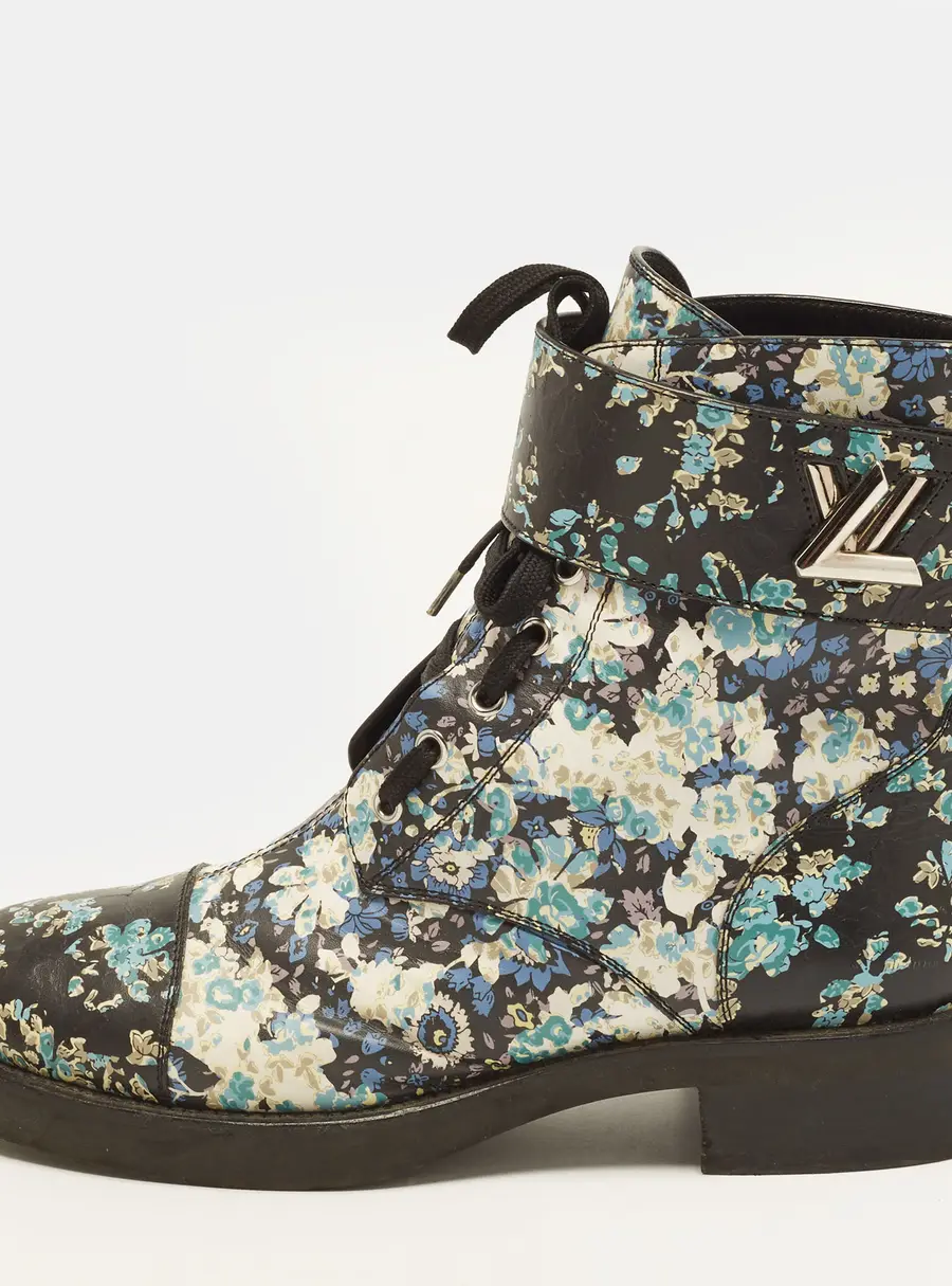 Louis Vuitton Wonderland Size 40 Multicolor Leather Ranger Boots