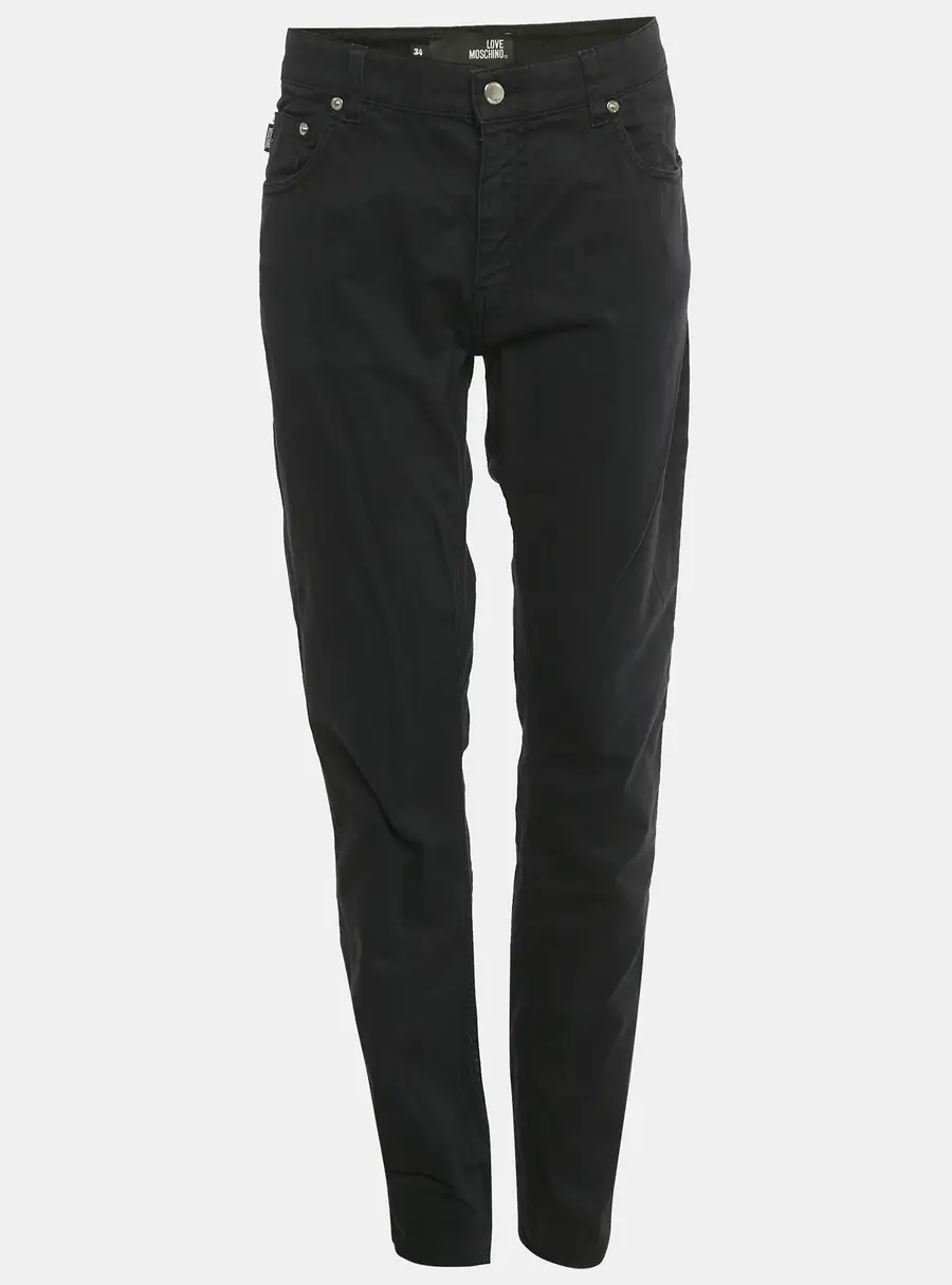 Love Moschino Black Denim Jeans XL Waist 35"