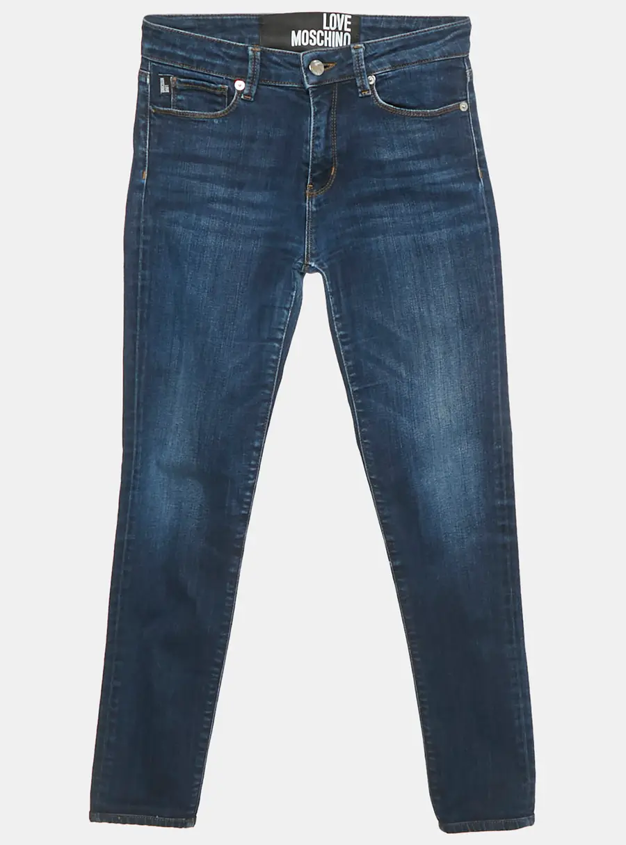 Love Moschino Navy Blue Denim Jeans S Waist 26"