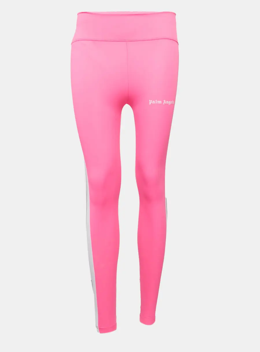 Palm Angels Fuchsia Pink Jersey Palm Cut-Out Detail Track Leggings S