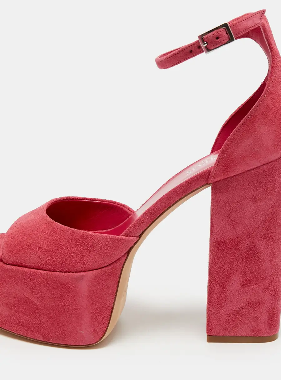 Paris Texas Tatiana Size 38 Pink Suede Platform Sandals