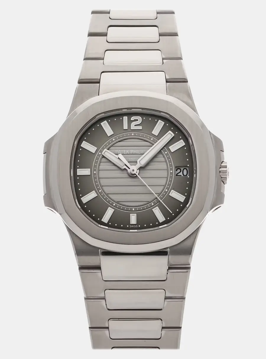 Patek Philippe Nautilus 7011/1G-010 Grey 18K White Gold Quartz Women's Wristwatch 32MM
