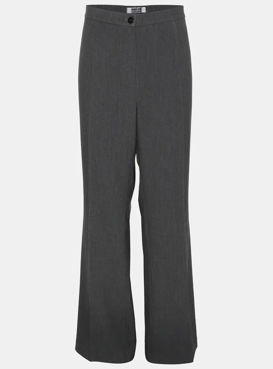 Perte by Krizia Grey Polyester Blend Fabric Trousers XL