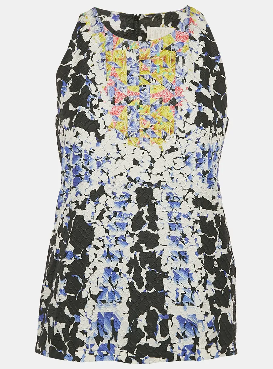 Peter Pilotto Multicolor Printed Silk Sleeveless Top S