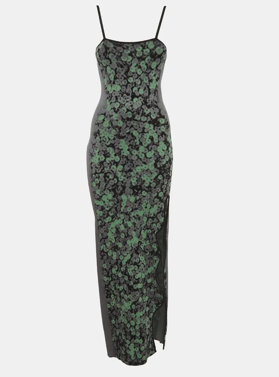 PH5 Multicolour Jersey Sequins Print Heather Maxi Dress M