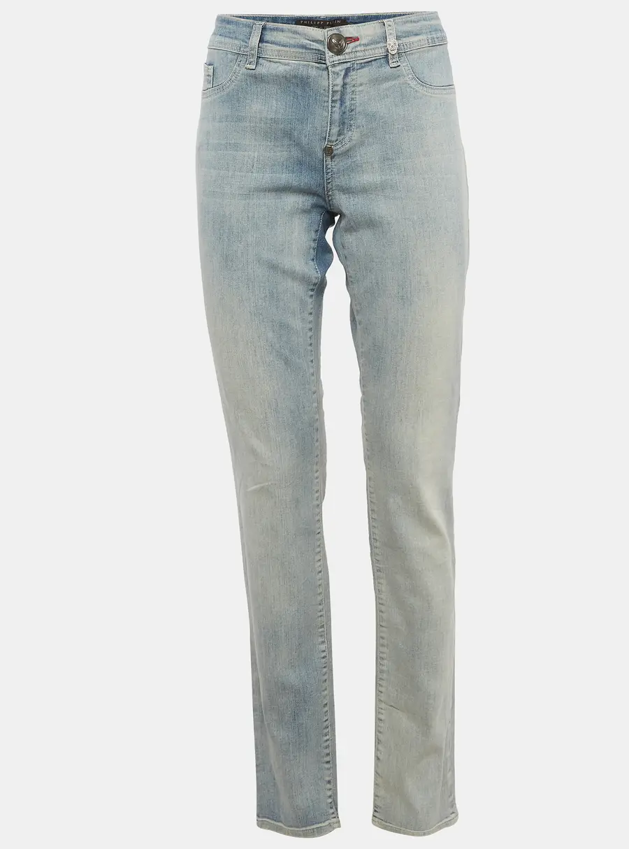 Philipp Plein Black Denim Slim Fit Jean L/Waist 34"