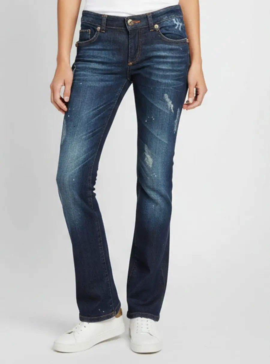 Philipp Plein Blue Denim Texas Rock Straight Cut Jeans M/ Waist 30"