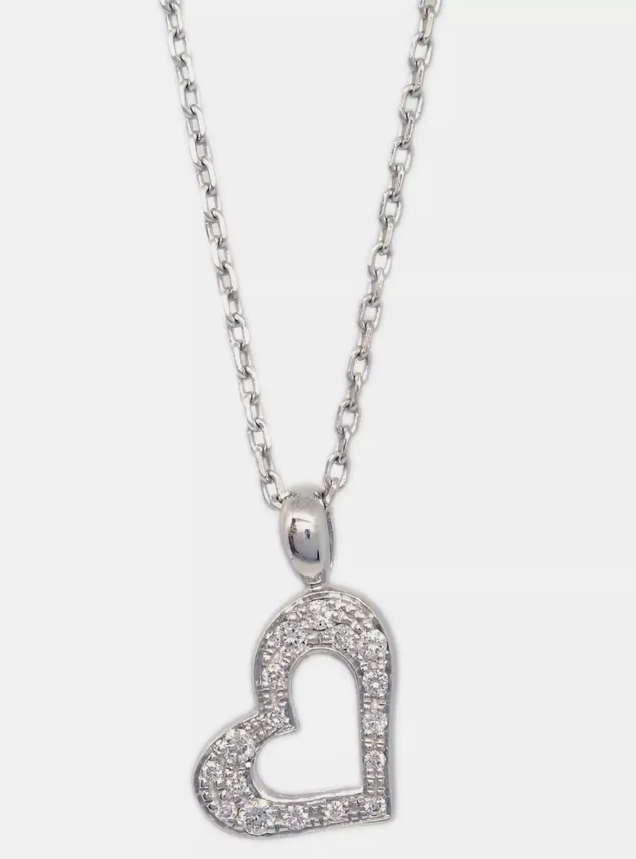 Piaget 18K White Gold and Diamond Limelight Pendant Necklace