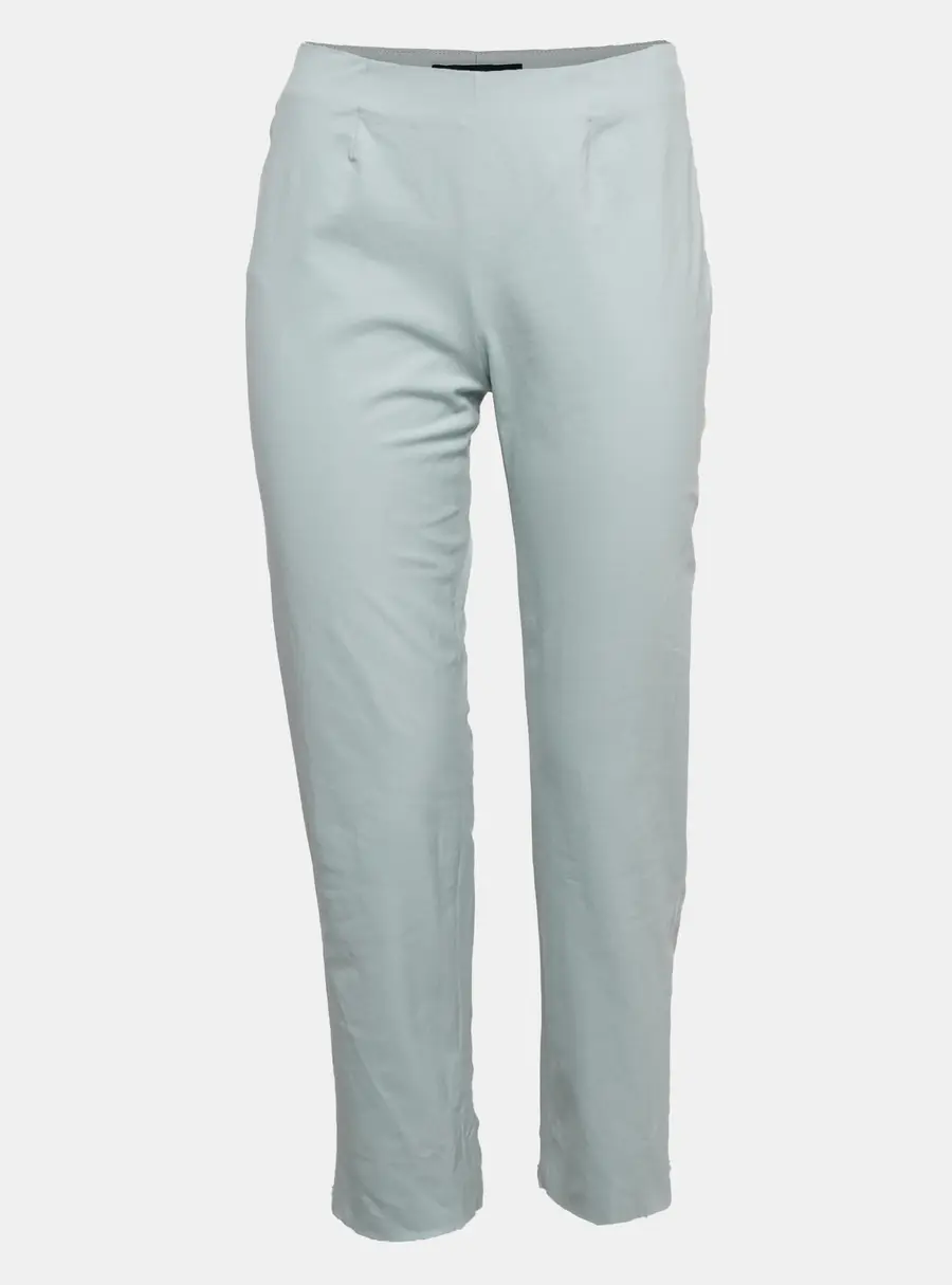Piazza Sempione Blue Stretch Cotton Audrey Trousers M