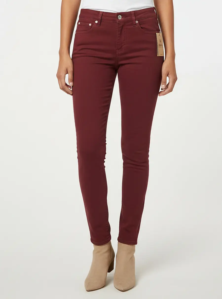 Polo Ralph Lauren Burgundy Denim Tompkins Skinny Jeans S/Waist 26"