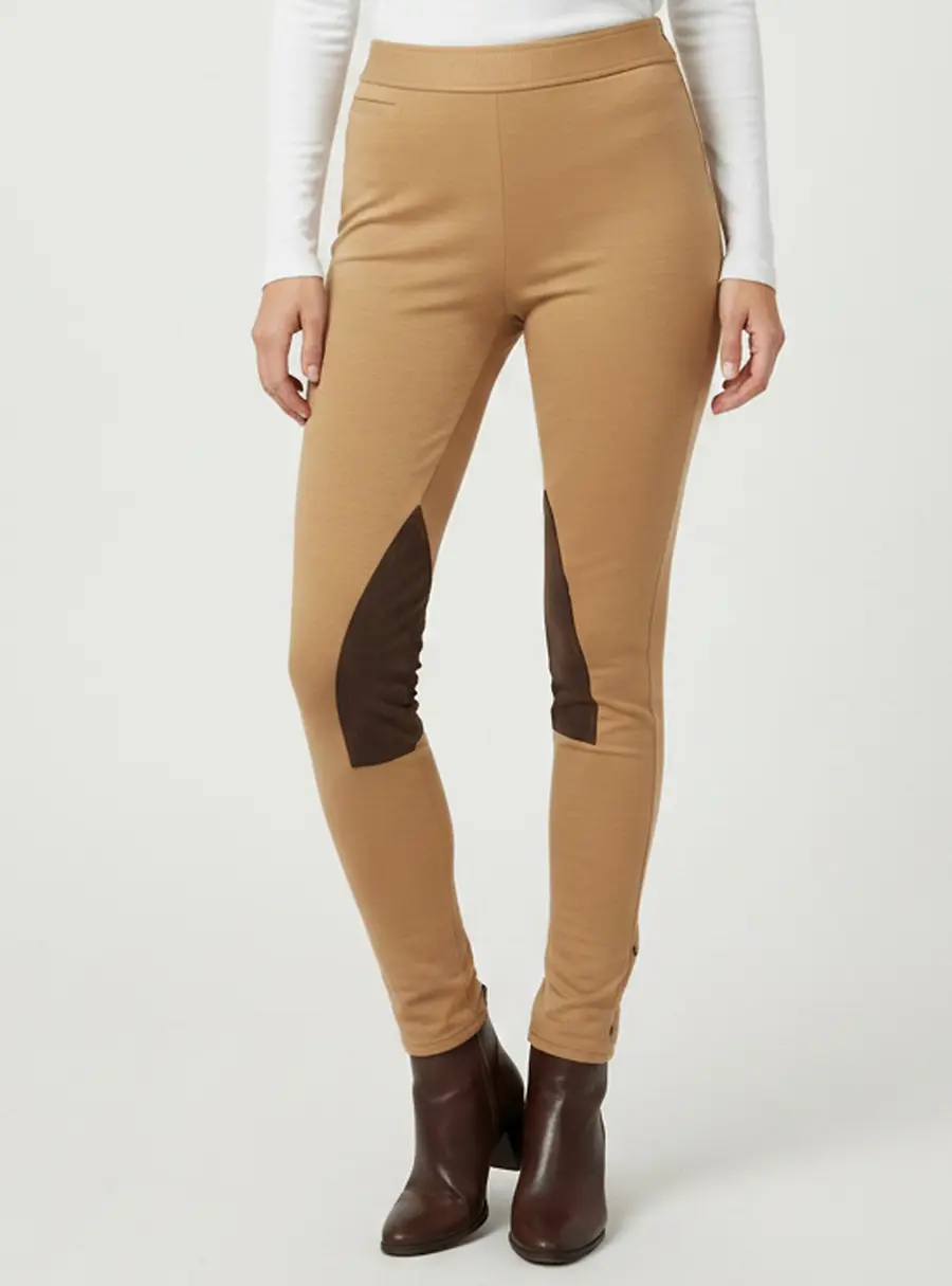 Polo Ralph Lauren Beige Wool Blend Knit Jodhpur Trousers M