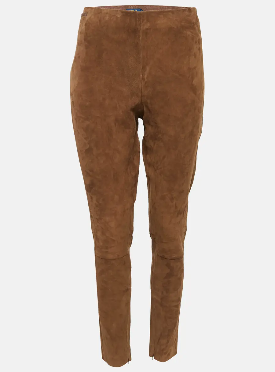 Polo Ralph Lauren Brown Genuine Suede Trousers XL
