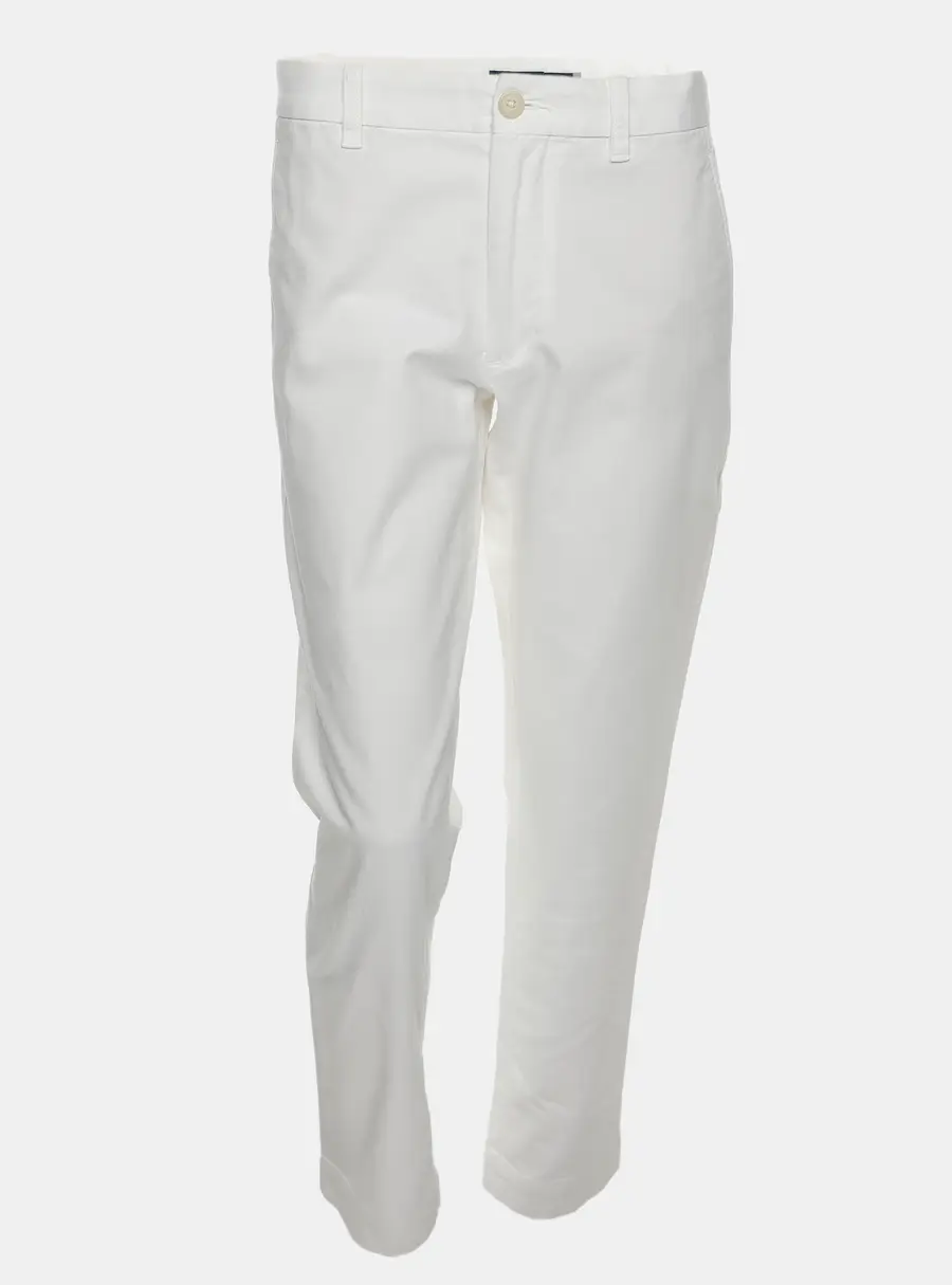 Polo Ralph Lauren White Stretch Fabric The Slim Chino Trouser S