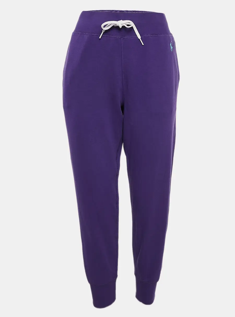 Polo Ralph Lauren Purple Cotton Blend Knit Trackpants M