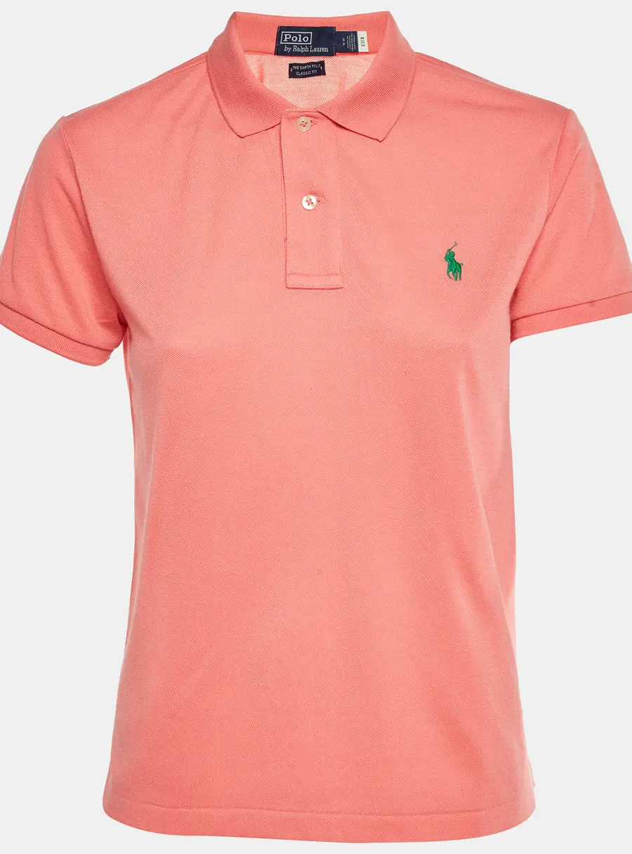 Polo Ralph Lauren Pink Pique Classic Fit Polo T-Shirt S