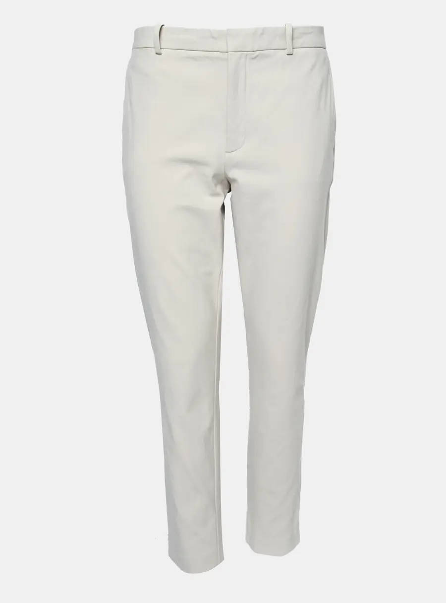 Polo Ralph Lauren Grey Cotton Tailored Trousers L