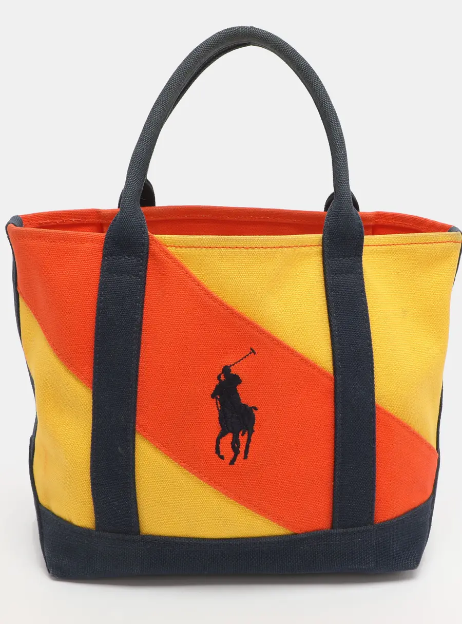 Polo Ralph Lauren Pony Multicolor Canvas Tote