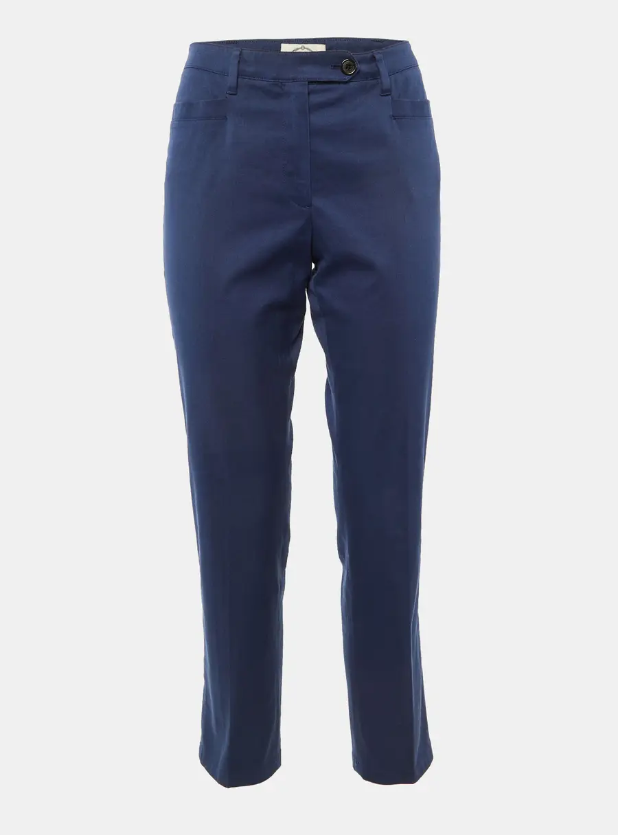Prada Sport Navy Blue Cotton Regular Fit Trousers M